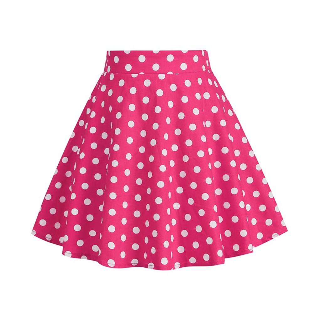 Summer Children Dot Print Vintage Children's Clothing Girls Skirt