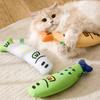 Игрушки для кошек с кошачьей мятой, льняная игрушка для дразнения котят в форме рыбки, 26 см/10,24 дюйма, интерактивные игрушки для кошек, пинающие мягкие игрушки с кошачьей мятой