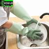 1 Pair Kitchen Dishwashing Gloves Household Dish Washing  Tools Glove For Cleaning Dishes Gadget Tear Resistant Waterproof