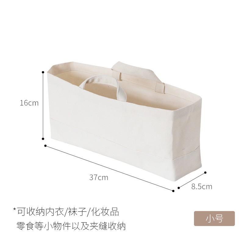 Canvas Storage Bag Clothes Organizing Closet Shelf Gap Organizer Laundry Basket Modern Minimalist Home