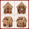 New Christmas theme diamond painting small house ornament, Christmas DIY handmade exquisite diamond decoration ornament