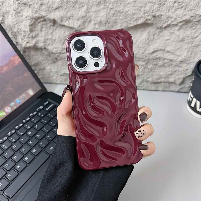 Чехол с 3D-текстурой «Метеоритная роза» для iPhone 16 Pro Max 17 15 14 13 12 11 XS XR X 7 8 Plus, мягкая задняя крышка из ТПУ