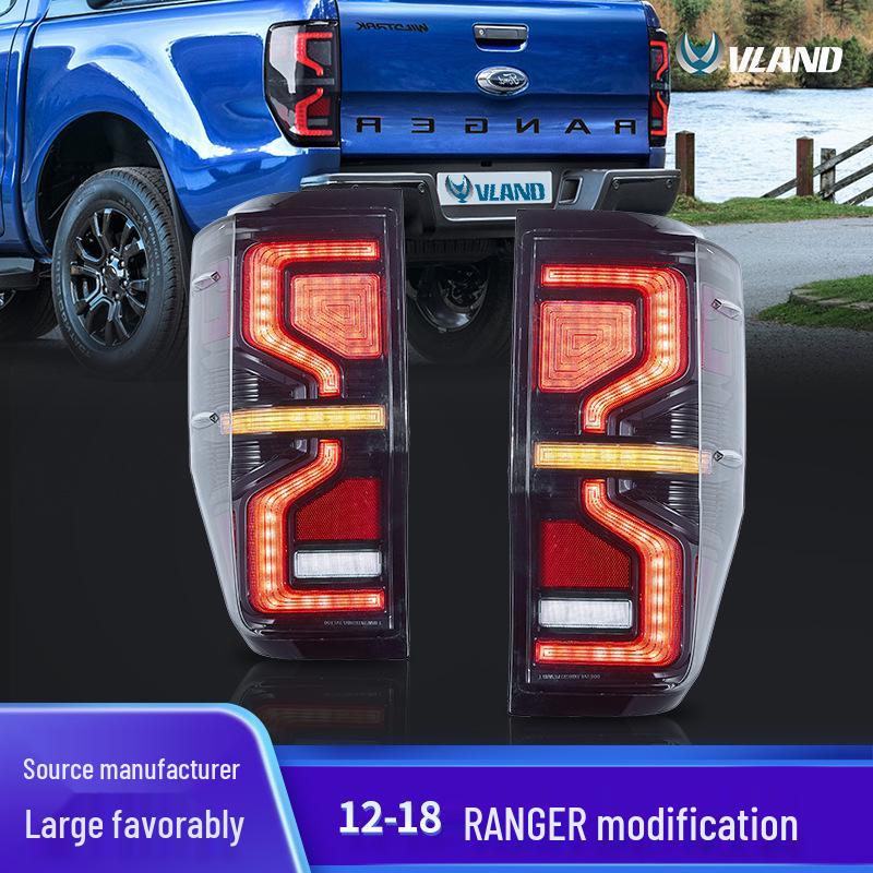 Светодиодный динамический указатель поворота задний фонарь для 2012-2018 Ford Everest Ranger T6
