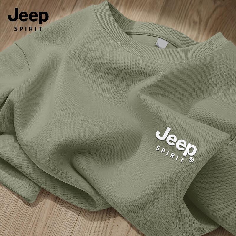 JEEP SPIRIT Men's 2025 Casual Crew Neck Sweatshirt