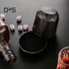 1 Set Dice Cup with Base 5 Dot Dice Heavy Duty Manual Shaker Cup Adults Family Night Bar Party Gambling Drinking Board Game Casino Equipment
