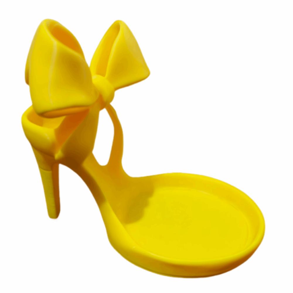 Mini Shoe-shaped Ring Holder 3D Printed Mini Key Stand High Heel Jewelry Tray Home Ornaments