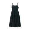 MUJI Women's Strong Twist Voile Camisole Dress, Black, Size XL, BC2IKA4S
