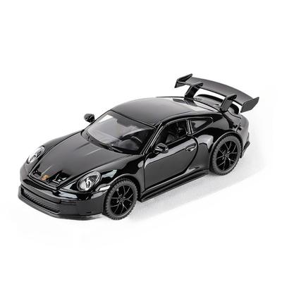 1/32 Porsche 911 GT3 RS Металлическая литая модель гоночного автомобиля Коллекция Хобби Декоративные Миниатюрные Украшения Звук Свет Игрушка Подарок для Друзей