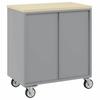 Rolling Workbench Trolley Red and Grey 75 x 45 x 85 cm