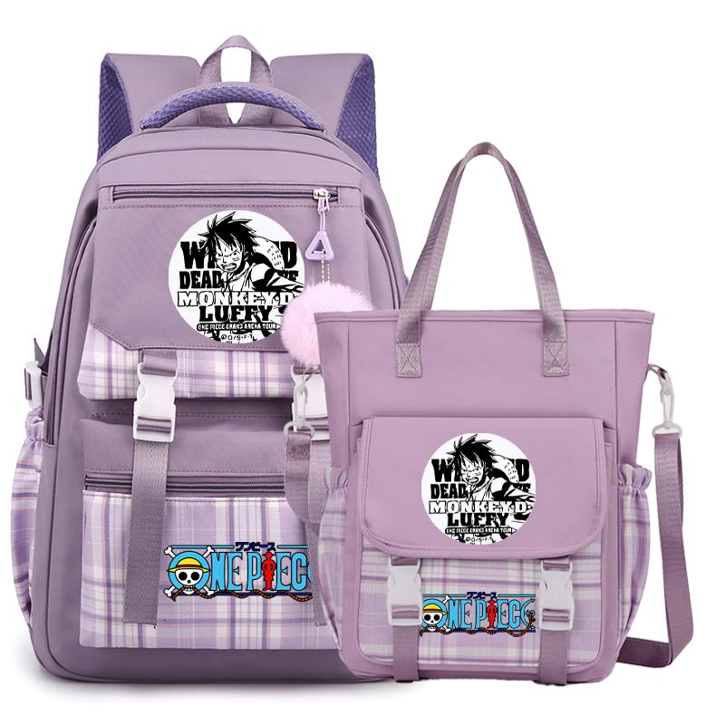 2 шт./компл. аниме цельный рюкзак высокого качества наклонная сумка через плечо повседневная сумка для подростка девочка мальчик обратно в школу мультяшная сумка рюкзак Mochila