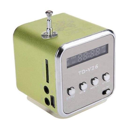 AUX TD-V26 Портативный мини-радиодинамик FM TF со звуком