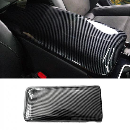 Carbon fiber Central Storage Box Decor Cover 1pc For Toyota Crown -2025