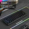 Новая Мини 60% Игровая Клавиатура 2025 года, 61 Клавиша с RGB Подсветкой, Ультра-Компактная Клавиатура, Эргономичная Водонепроницаемая Механическое Ощущение для Офиса