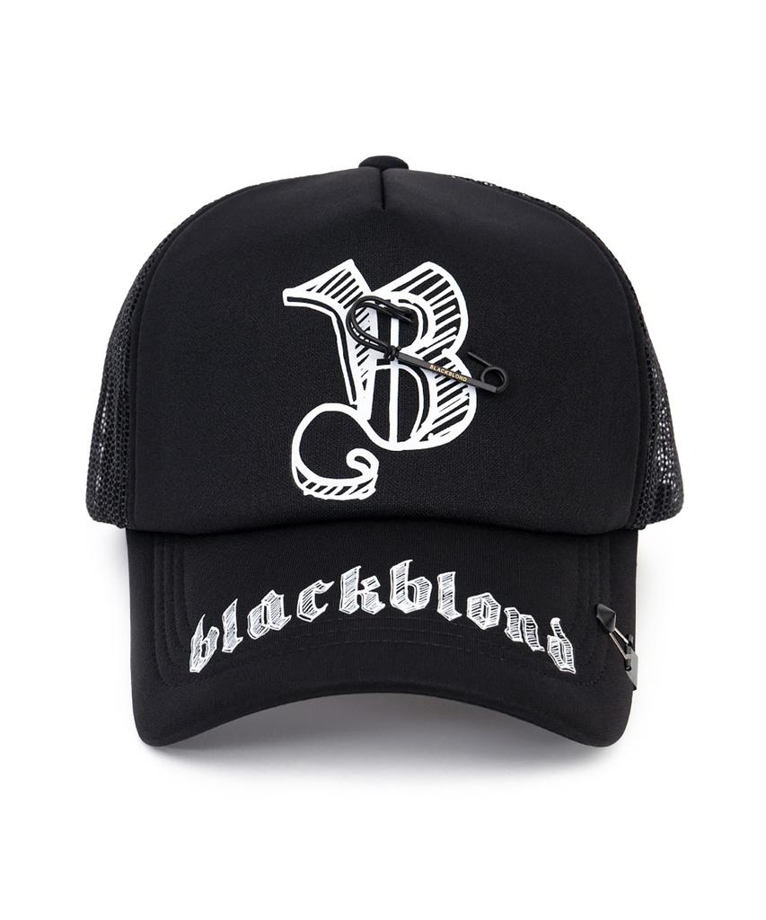 Сетчатая кепка-тракер BLACKBLOND Vividi Sketch Logo (черный)