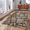 3D Ковер с каменным узором Современный ковер для гостиной Ковер для гостиной Спальни Ретро Домашний декор Коврики