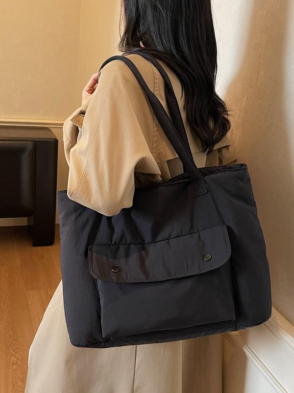 Women's Cross-Border Tote: Fashionable, Simple, Versatile, Large-Capacity Shoulder Bag for Daily Commute.