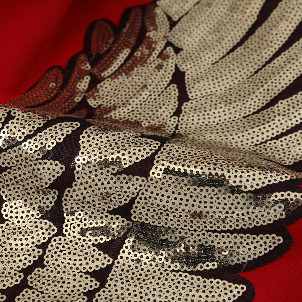 Мужская мода золотистый блестящий пиджак с крыльями