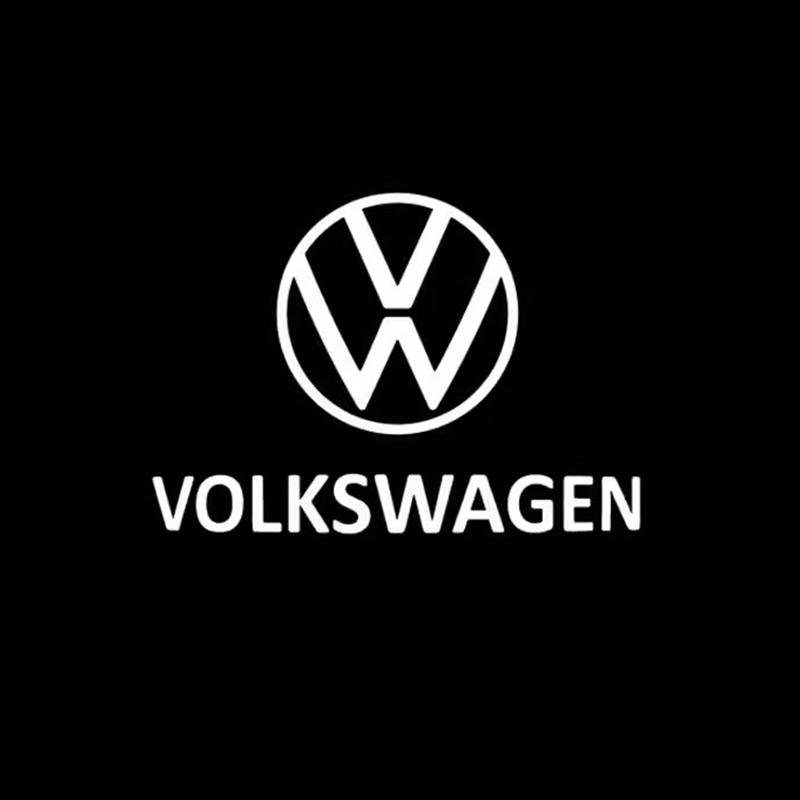 W149-2Pcs Volkswagen Emblem Projector Lights Car Door Welcome Lamp For VW GTI Polo Golf Passat Tiguan Arteon Touareg Taigo Caddy CC