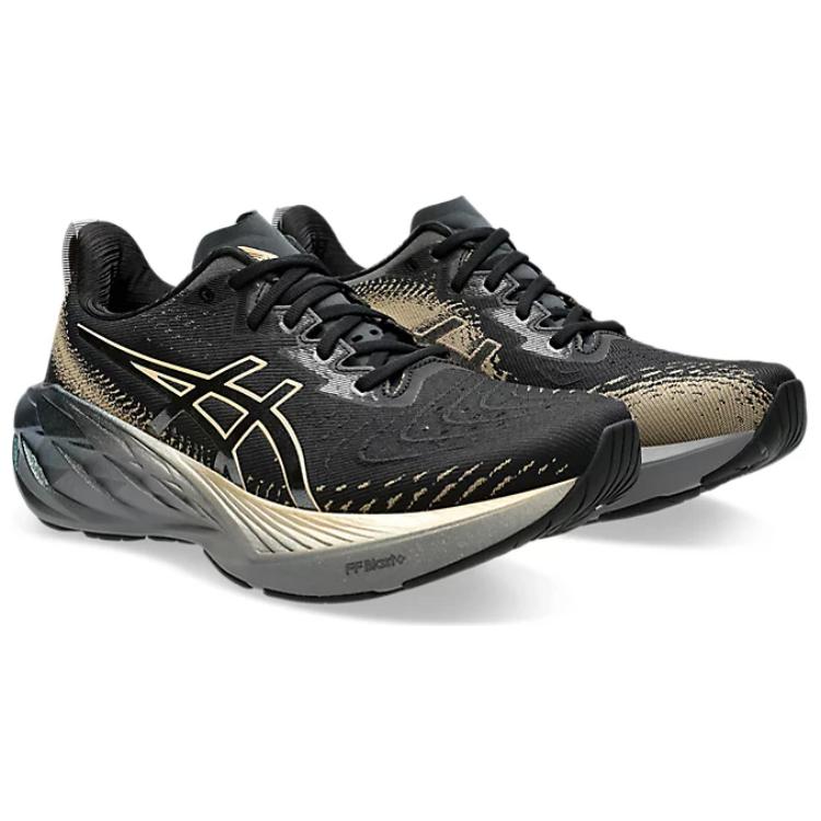 Asics Novablast 4 Platinum Black Champagne Men Sneakers 1011B924-001