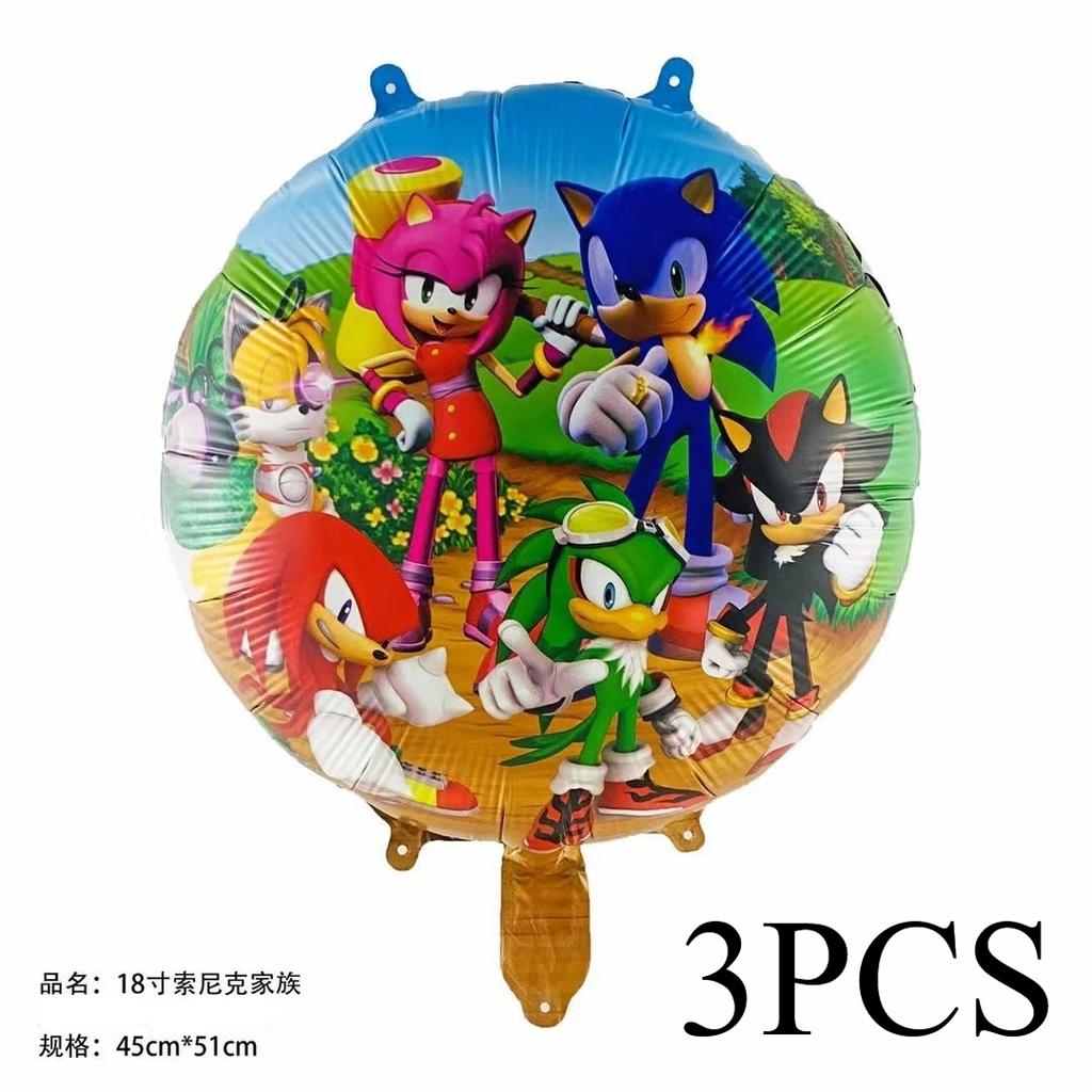 20Pcs The Hedgehog Birthday Balloons  Cartoon Latex Balloons For Kids Game Theme Party Decorations Birthday Party Supplies