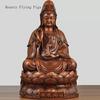 1PCS 18x18x29cm Resin Guanyin Buddha Statue Decoration Living Room Entrance Altar Buddhist Hall Dedicated To Figures and Statues