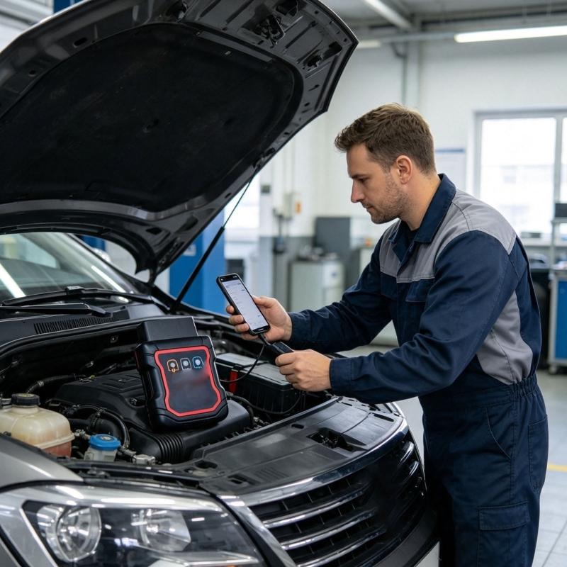 Практичный диагностический инструмент OBD2 для автомобиля с прямым подключением, поддержка мобильного телефона и компьютера, устройство для считывания неисправностей 12 В для регулярной проверки двигателя