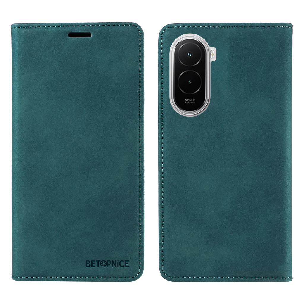 Для Xiaomi Poco M7 4G (169 мм) Чехол BETOPNICE Магнитная застежка RFID-блокировка Кошелек Подставка Кожаный чехол для телефона