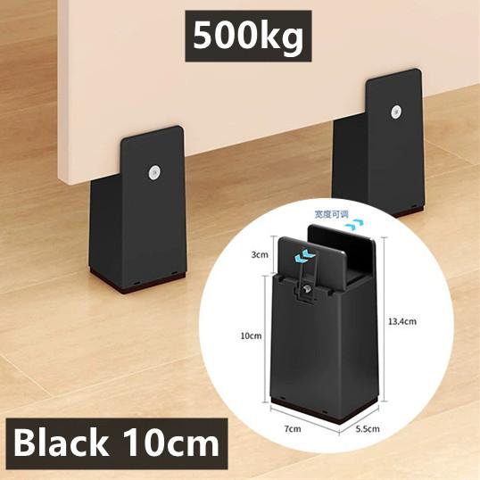 4PCS Splint-type Chair Feet Riser Screw Clamp Height-increasing Furniture Riser Stable Moisture-proof Base Bed Sofa Leg Mat