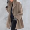 European & American Women's Multi-Color Loose Woolen Hooded Coat - Autumn/Winter Fashion 2020