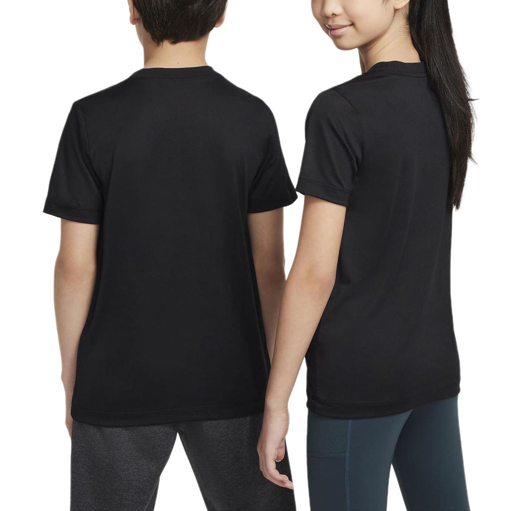 Nike Футболка Legend Soft Absorbent Lightweight с коротким рукавом для детей, черные FZ5198-010