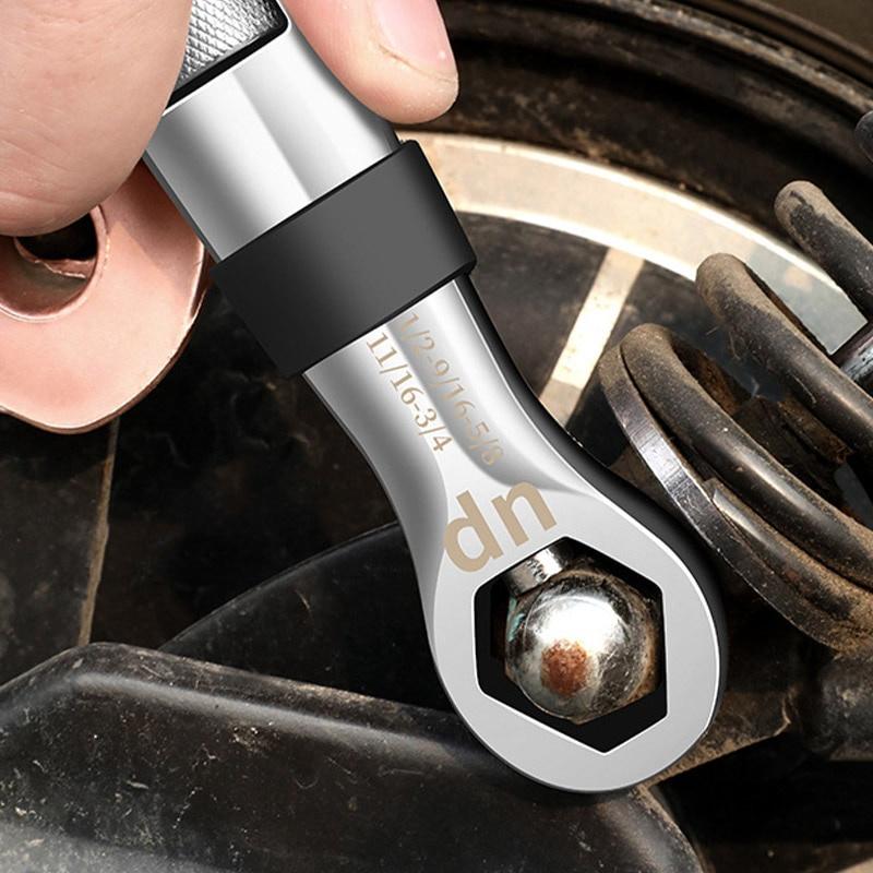 Универсальный гаечный ключ 23 в 1, набор гаечных ключей, разводной гаечный ключ 7-19 мм, CR-V, гибкие многофункциональные инструменты, ручной инструмент для ремонта автомобиля