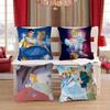 C-Cinderella Maple Design Cushion Cover Happy Autumn Harvest Decor Holiday Decorati Pillow Cover