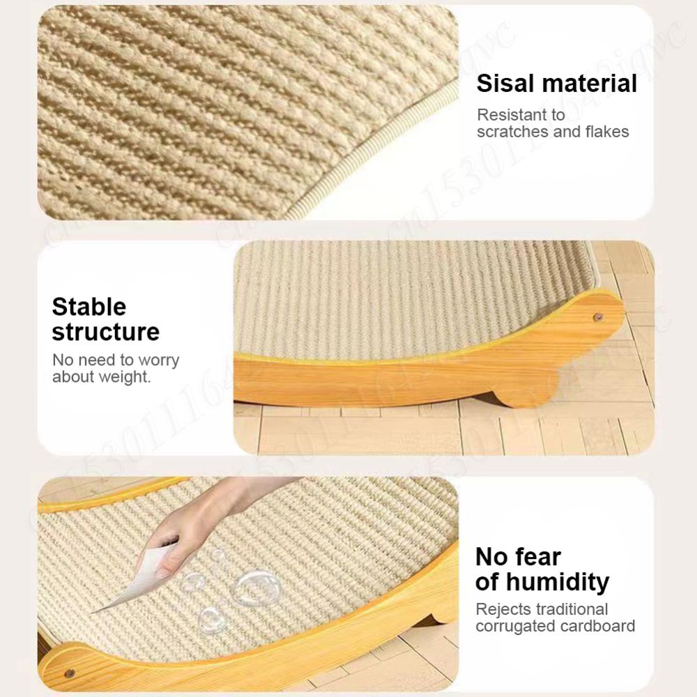 Sisal Cat Scratching Pad Cat Scratcher Multifuctional Scratching Lounge Cats Sleeping Bed Scratching Board for Indoor Cats Toys