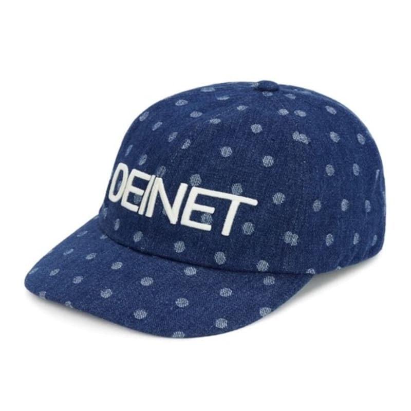 КЕПКА DEINET DENIT DOT DENIM С ЛОГОТИПОМ ГЛУБОКОГО СИНЕГО ЦВЕТА