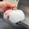 Stuffed Imitation Rabbit Fur Keychain Furry Plush Doll Keychain Funny Car Keyring  Jewelry Gift