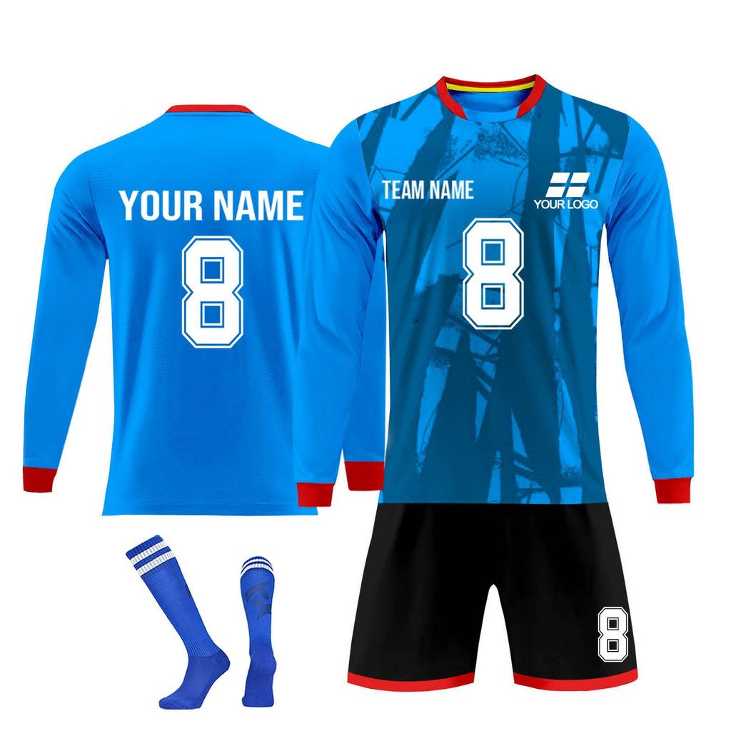 Personalised Shirts Kit Mens Girls With Name Number Custom Football Jerseys For Boys Training Suit