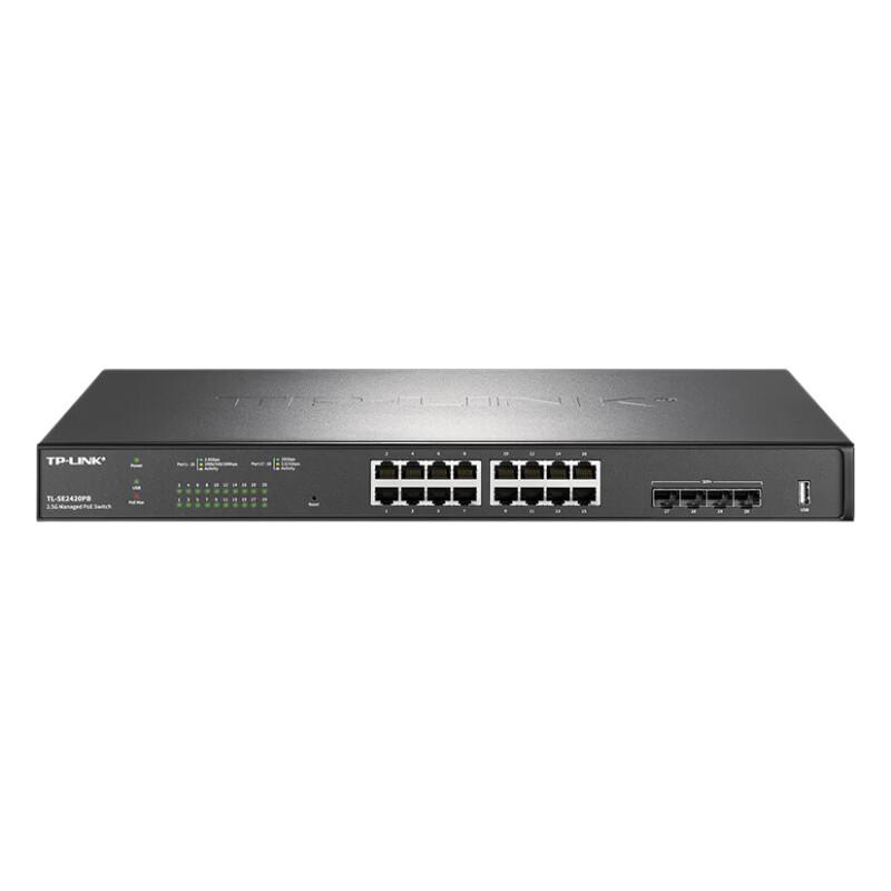 TP-LINK 16-Port Gigabit PoE+ Cloud Managed Switch with 4 10G SFP Ports CN plug (adapter included)