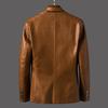 New Coats for Spring and Autumn, Men's Warm Leather Jackets, Casual and Popular Men's Pu Leather Jackets and Leather Suits