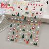 Christmas Nail Stickers 3D Relief Winter Snowflake Bear Nail Sticker For Women And Girl Santa Claus Nail Sticker Art Decorstion