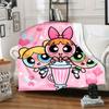 1pcPowerpuff Plush Blanket - Soft and Comfortable for All Seasons, Perfect