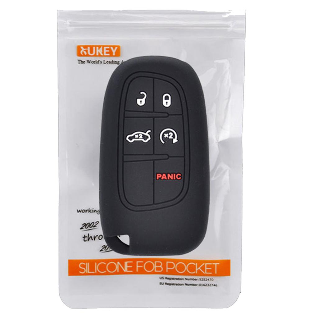 Для Jeep Grand Cherokee Compass Dodge Charger Chrysler 200 300 300C чехол для дистанционного ключа, защитный чехол для ключей, силиконовые автозапчасти