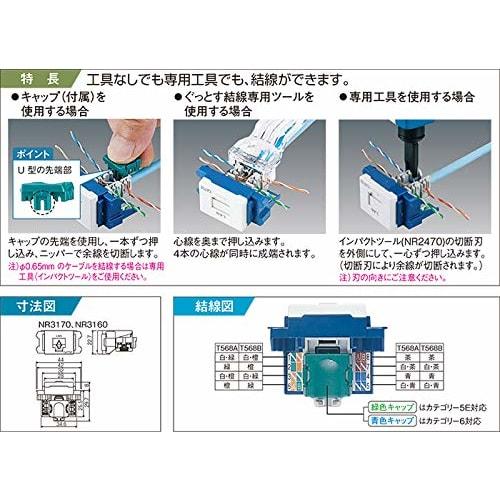 Panasonic Guts CAT5E Модульный (Встроенный, Вт) NR3160W