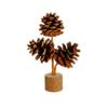 Forest style pine cone desktop decoration Wabi Sabi style pure handmade DIY