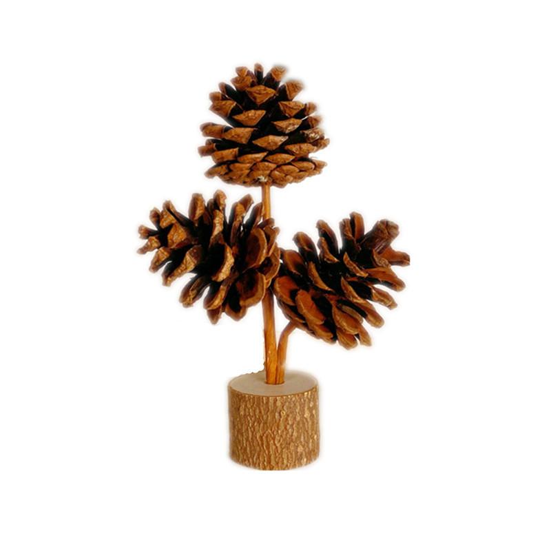 Forest style pine cone desktop decoration Wabi Sabi style pure handmade DIY
