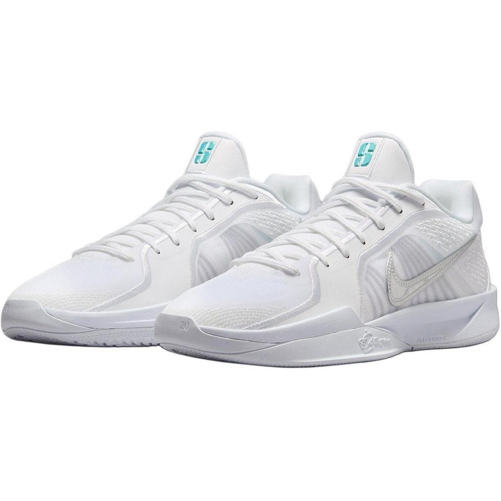 Nike Sabrina 2 Anti Slip Wear Resistant Low Top Children's Basketball Shoes White Sneakers FQ7376-100