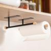 1PCS Kitchen Towel Hanger Rack Bar Cabinet Cling Film Rag Hanging Bathroom Organizer Shelf Toilet Paper Roll Holder