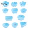 Heat Resistant Silicone Mold 5Pcs Cake Non-Stick Baking Cups Reusable Food Grade Muffin Liners Dishwasher Safe Oven Air Fryer for Muffins Egg