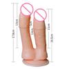 Realistic Double Ended Dildo Dual Sided Headed Penetration Simulated Penile Sucker Sex Toy For Woman