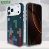 Для iPhone 17 16 Pro Max 15 14 13 Pro для Magsafe Магнитный чехол с узором игры Тетрис Углеродное волокно Жесткий ударопрочный чехол для телефона