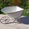 Классическая кованая тележка на одном колесе для садового декора, металлическая тачка, маленькая кашпо для цветов, горшки для растений, контейнер для растений, подарок